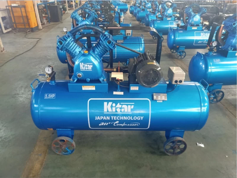 Máy Nén Khí Dây Đai 5.5HP 280L Kitar KT55-280 - Hình ảnh 1 KITAR