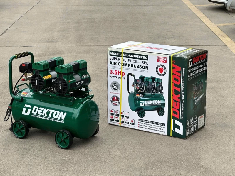 Máy nén khí không dầu Dekton DK-AC3950PRO (50 lít - 3.5 HP) - Hình ảnh 5 DEKTON