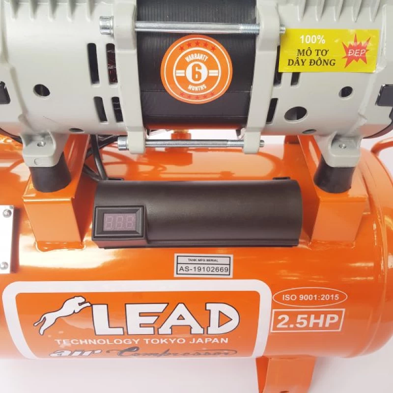 Máy Nén Khí Không Dầu Lên Hơi Nhanh 2.5HP 30L Lead LE 25-30 - Hình ảnh 6 LEAD