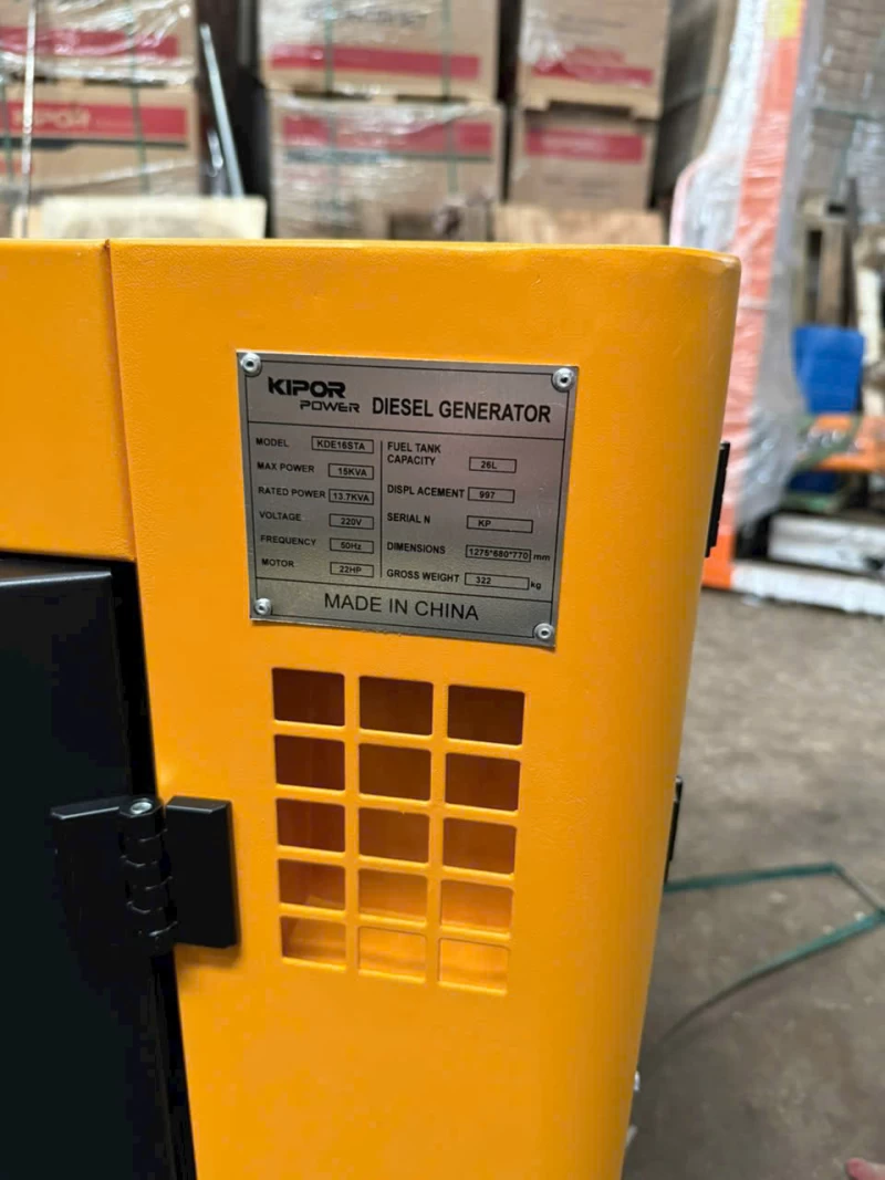 Máy Phát Điện Chạy Dầu 15Kva KIPOR KDE16STA - Hình ảnh 6 KIPOR