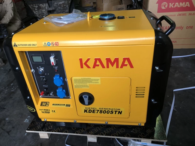 Máy Phát Điện Chạy Dầu 5.6Kw Kama KDE7800STN Siêu Cách Âm - Hình ảnh 4 KAMA