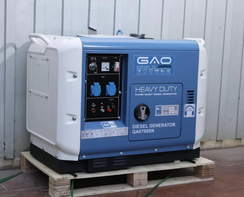 Máy Phát Điện Chạy Dầu 5Kw GAO GA6700SN Siêu Cách Âm - Hình ảnh 3 GAO