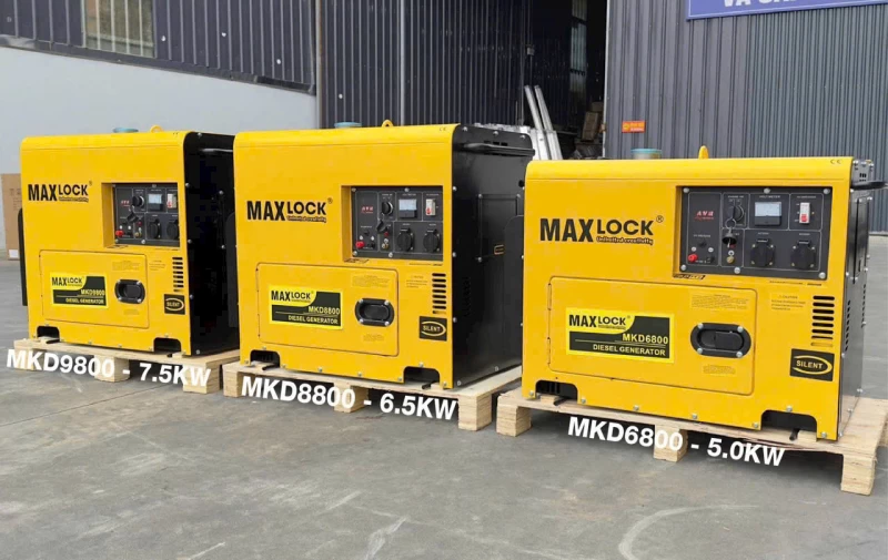 Máy Phát Điện Chạy Dầu 5Kw Maxlock MKD6800 - Hình ảnh 1 MAXLOCK