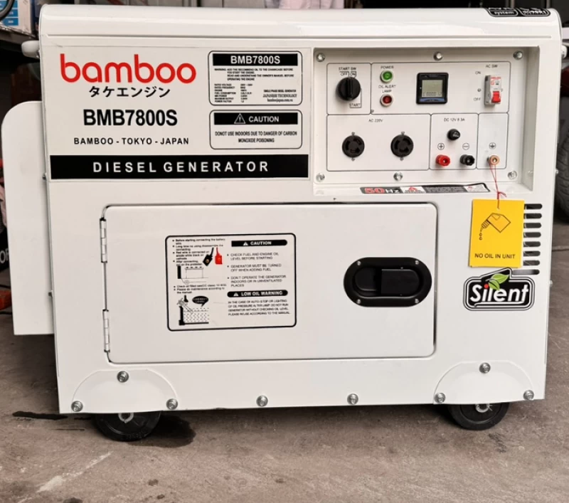 Máy Phát Điện Chạy Dầu 6Kw Bamboo BMB7800S - Hình ảnh 2 BAMBOO