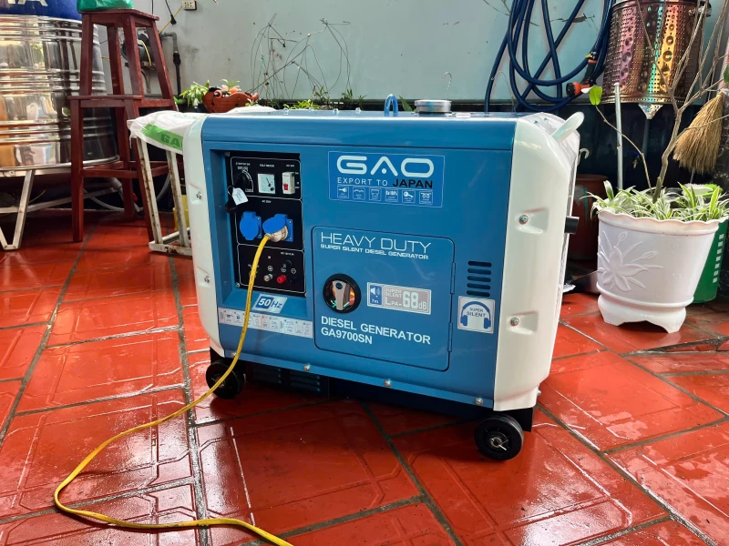 Máy Phát Điện Chạy Dầu 6Kw GAO GA9700SN Siêu Cách Âm - Hình ảnh 4 GAO