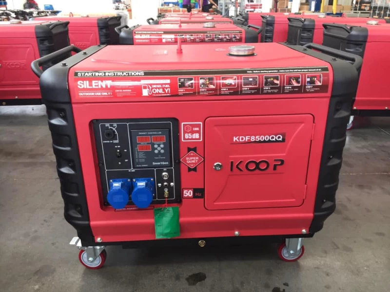 Máy Phát Điện Chạy Dầu 6Kw Koop KDF8500QQ Siêu Cách Âm - Hình ảnh 1 KOOP