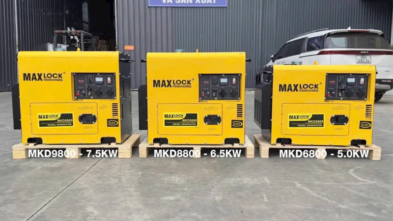 Máy Phát Điện Chạy Dầu 7.5Kw Maxlock MKD9800 - Hình ảnh 1 MAXLOCK