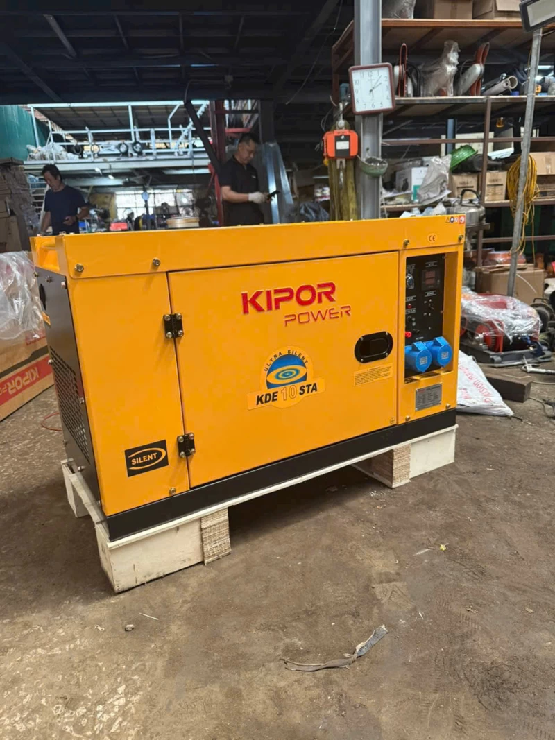 Máy Phát Điện Chạy Dầu 7KW KIPOR KDE10STA - Hình ảnh 1 KIPOR