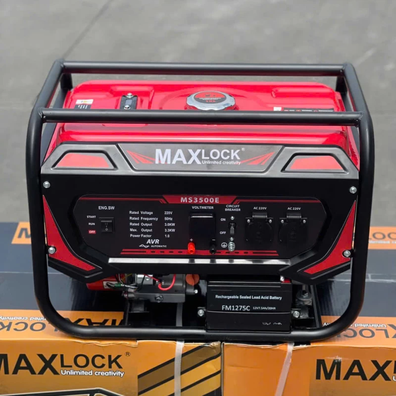 Máy Phát Điện Chạy Xăng 5Kw Maxlock MS6500E Đề - Hình ảnh 2 MAXLOCK