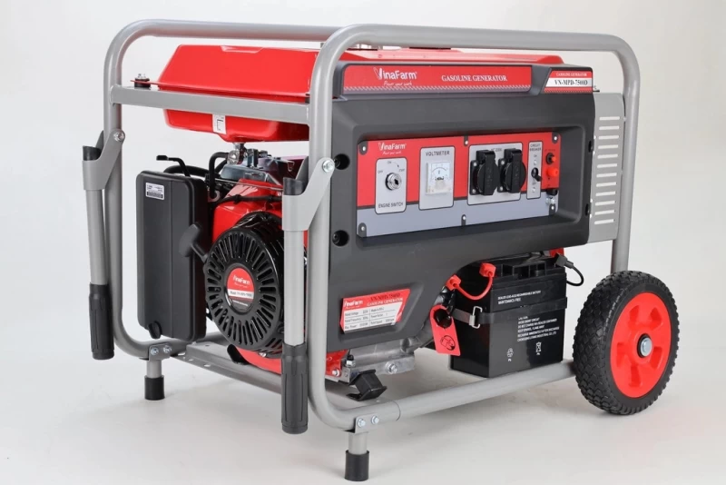 Máy Phát Điện Chạy Xăng 5Kw Vinafarm VN-MPD-7500D Đề - Hình ảnh 1 VINAFARM