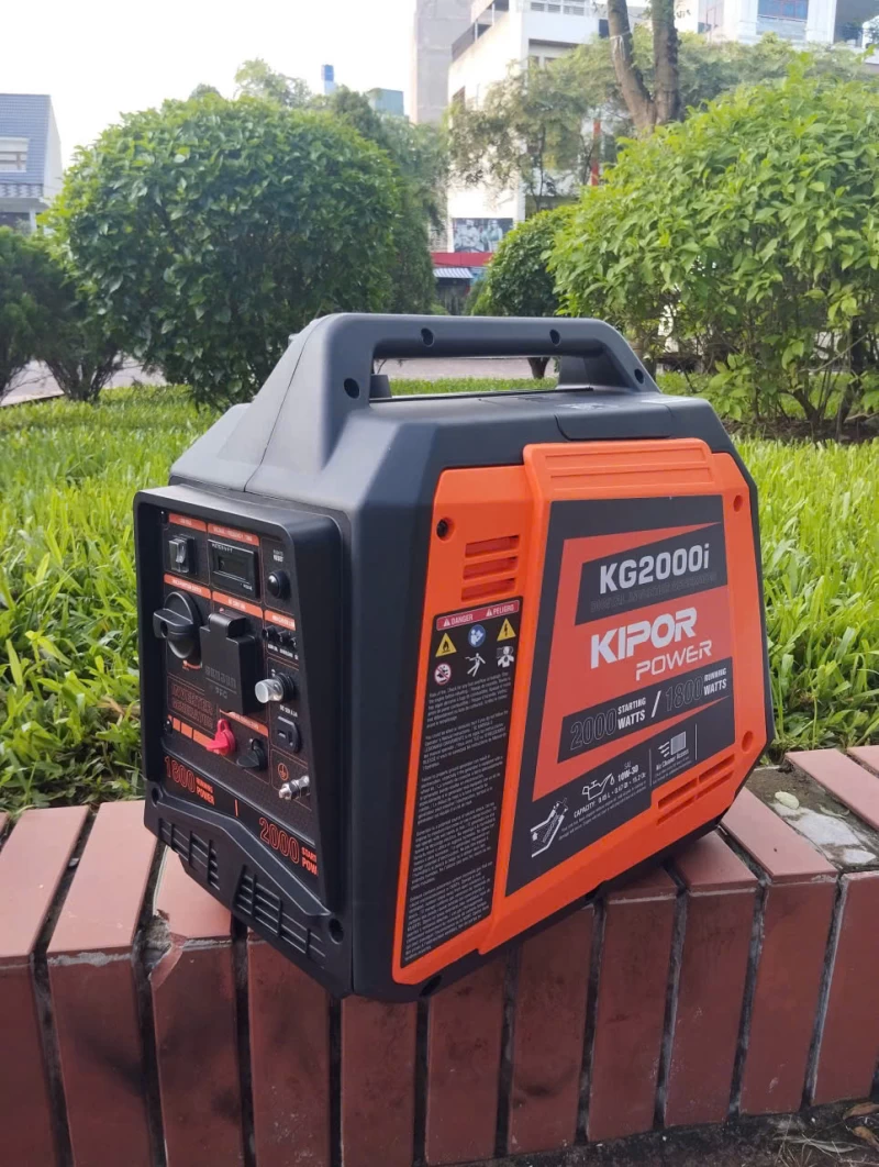 Máy Phát Điện Chạy Xăng Inverter 2Kw Kipor KG2000i Siêu Cách Âm - Hình ảnh 4 KIPOR