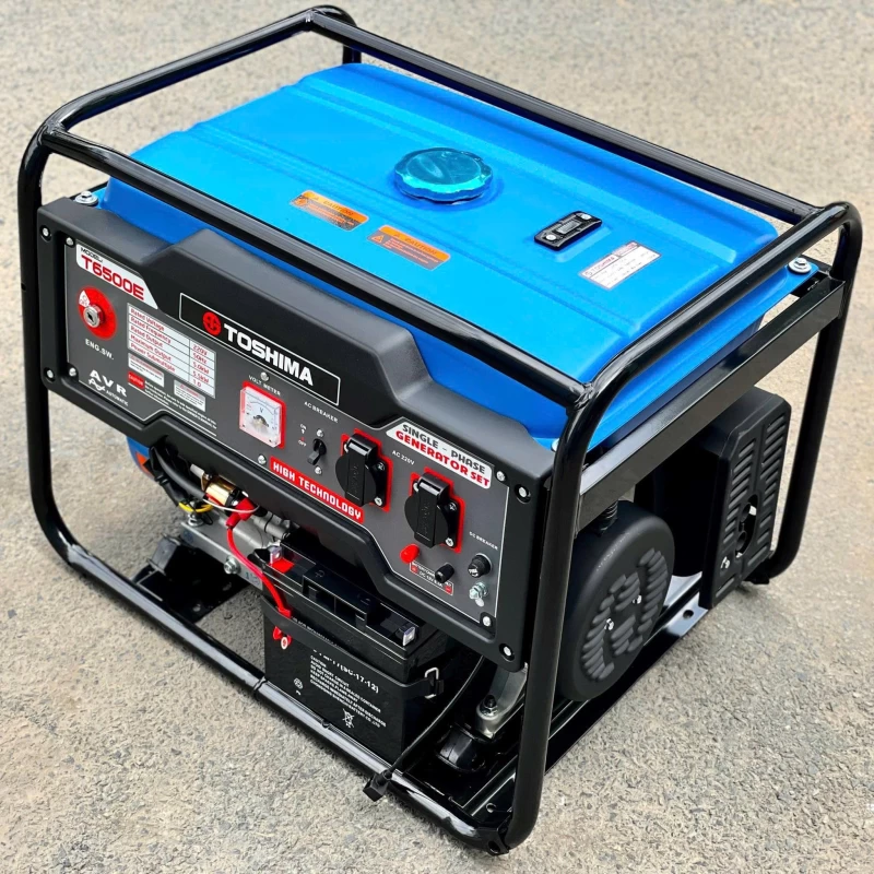 Máy phát điện chạy xăng Toshima T6500E (5KW, đề nổ) - Hình ảnh 2 TOSHIMA