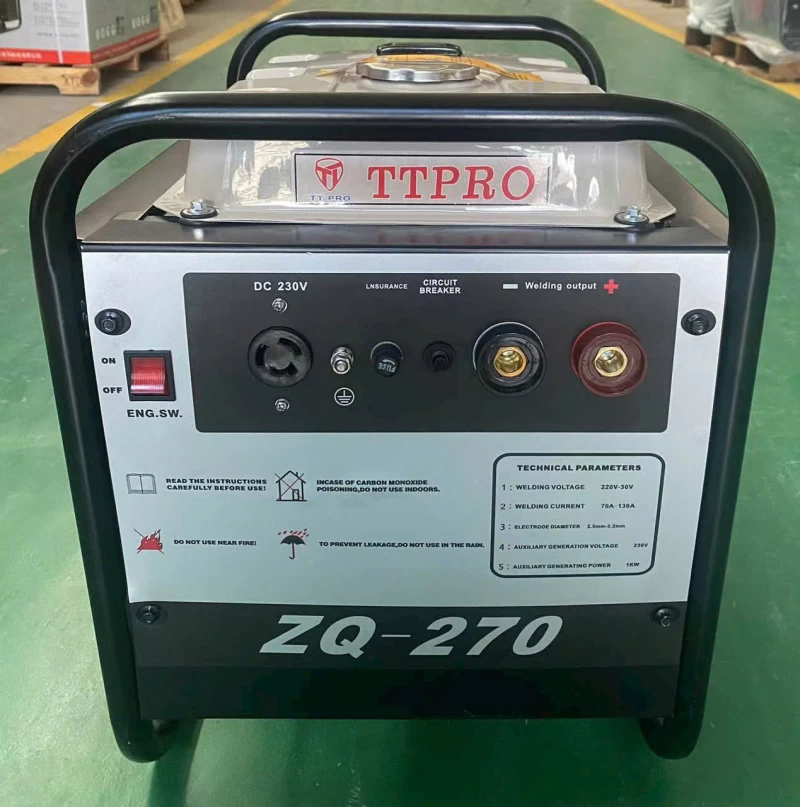 Máy Phát Hàn 130A Chạy Xăng TTPRO ZQ-270 Điện 220V - Hình ảnh 1 TTPRO