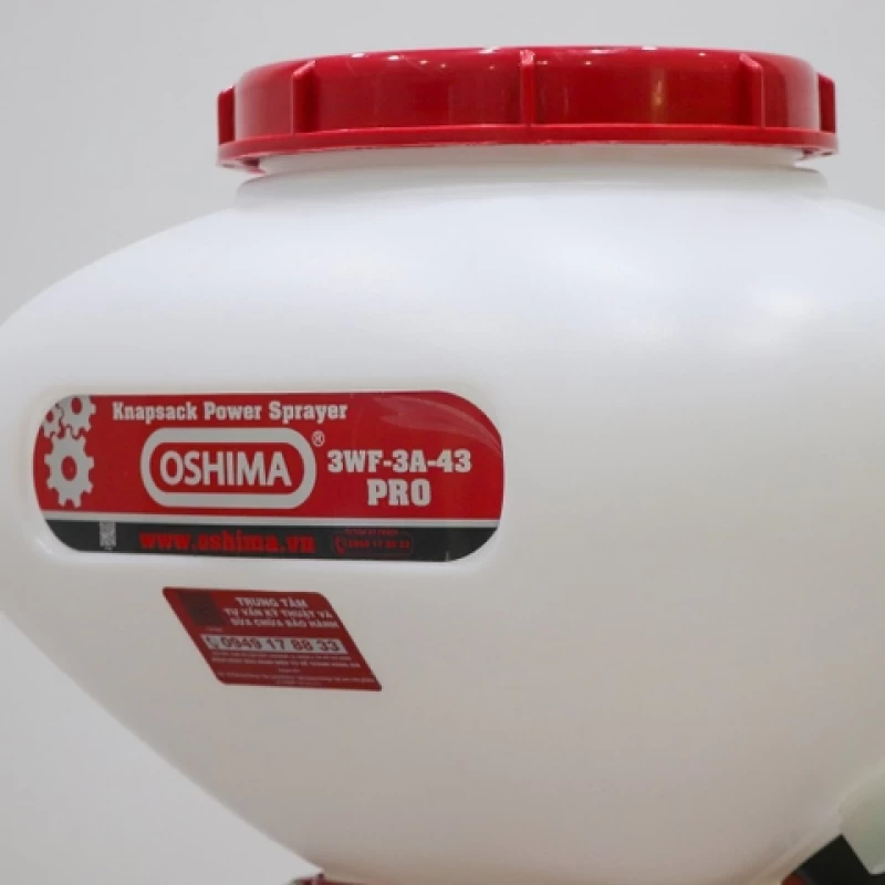 Máy phun thuốc trừ sâu côn trùng động cơ OSHIMA 3WF-3A-43 Pro Đỏ 2 thì (3 chức năng) - Hình ảnh 4 OSHIMA