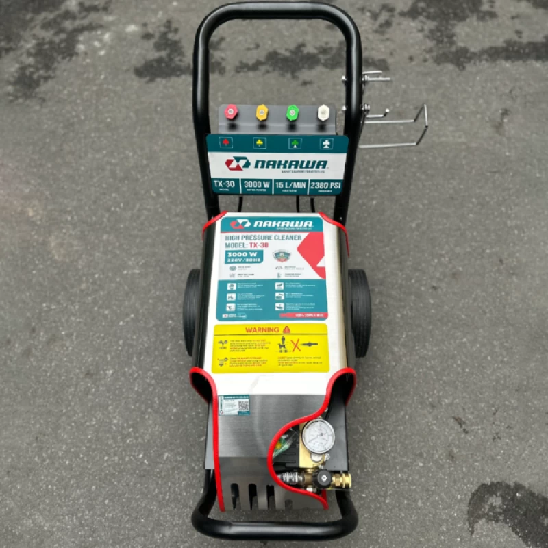 Máy Rửa Xe Cao Áp Nakawa 3Kw TX-30 Piston Sứ - Hình ảnh 3 NAKAWA