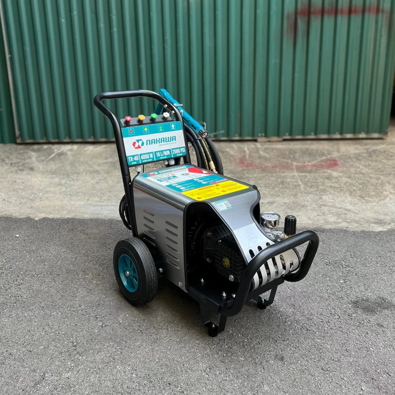 Máy Rửa Xe Cao Áp Nakawa 4Kw TX-40 3 Pha Piston Sứ - Hình ảnh 4 NAKAWA