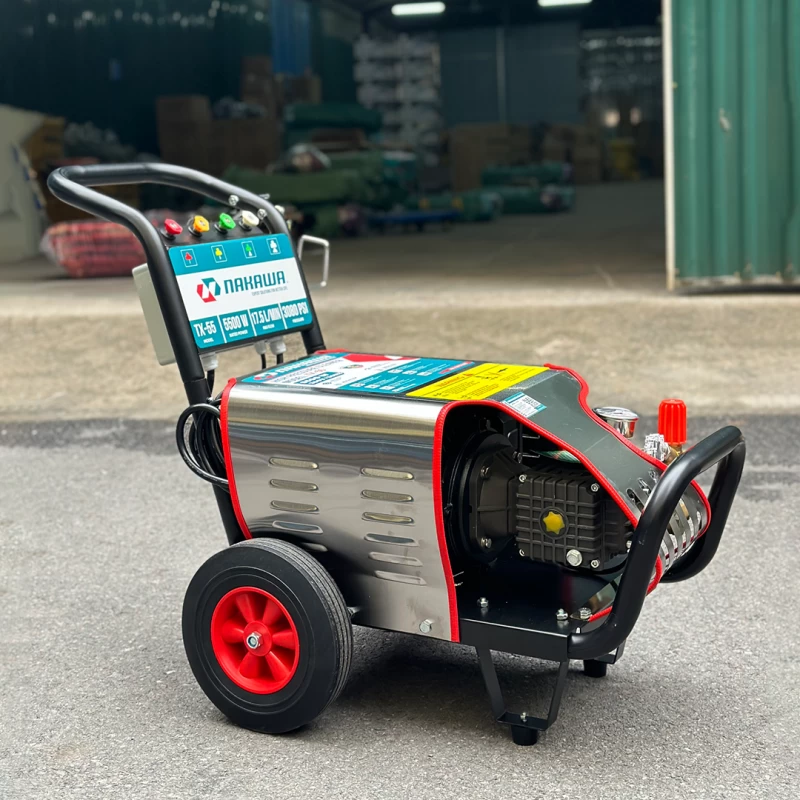 Máy Rửa Xe Cao Áp Nakawa 5.5Kw TX-55 3 Pha Piston Sứ - Hình ảnh 3 NAKAWA