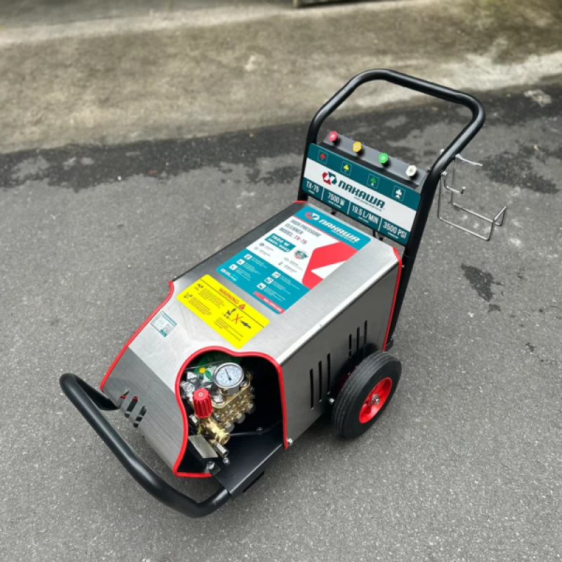 Máy Rửa Xe Cao Áp Nakawa 7.5Kw TX-75 3 Pha Piston Sứ - Hình ảnh 2 NAKAWA