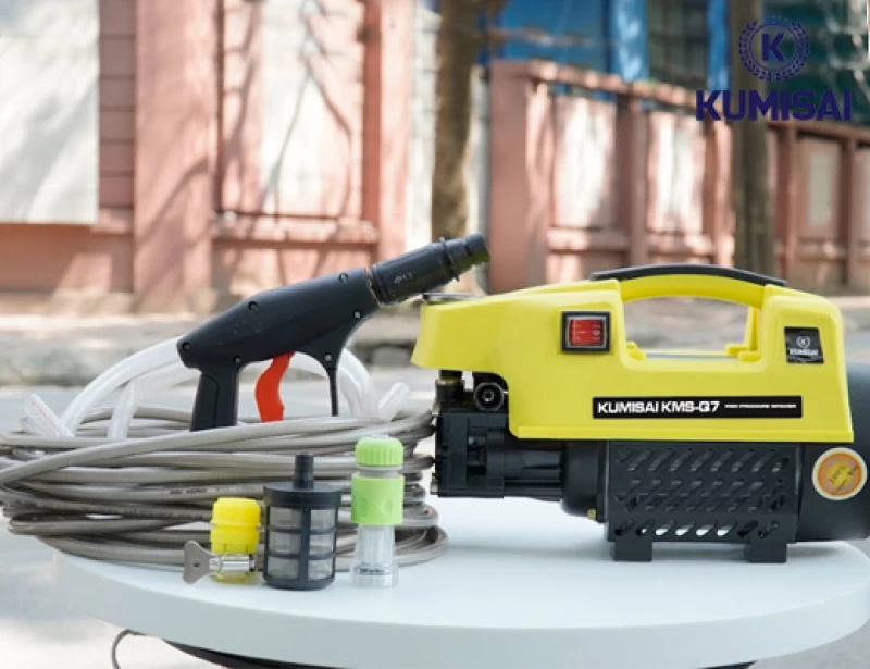 Máy rửa xe gia đình tại nhà cho xe máy Kumisai KMS-Q7 - Hình ảnh 2 KUMISAI