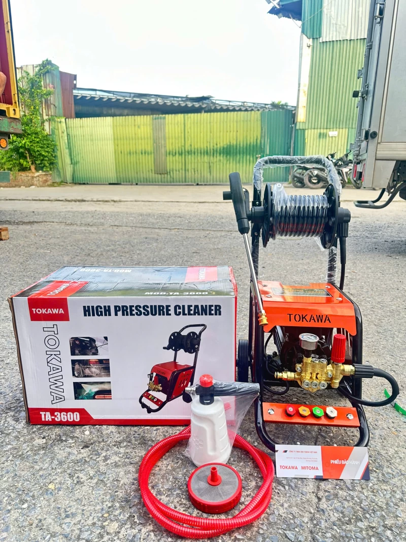 Máy Rửa Xe Rulo Cuốn Dây Tokawa TA-3600 - Hình ảnh 3 TOKAWA