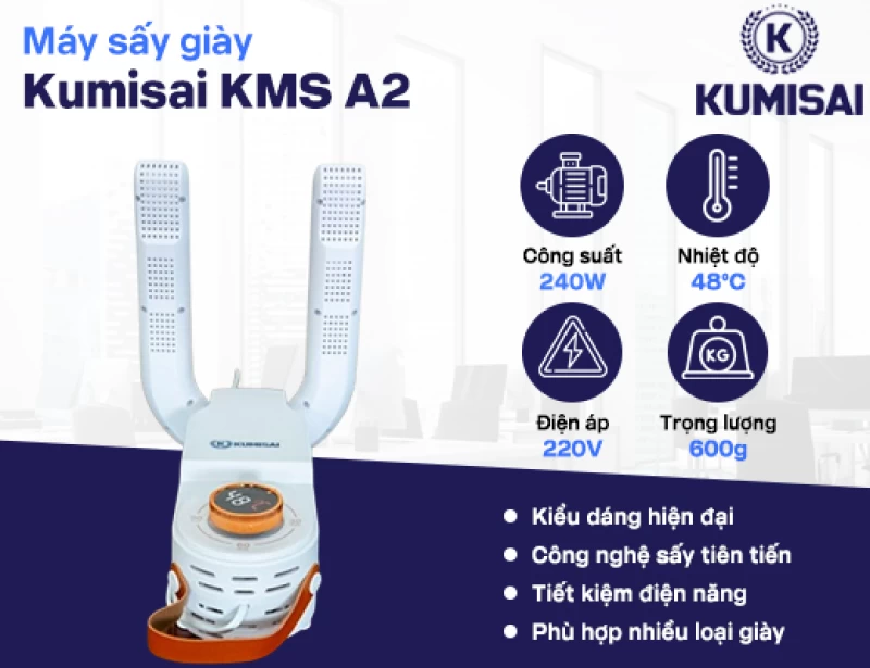 Máy sấy giày Kumisai KMS A2 - Hình ảnh 6 KUMISAI