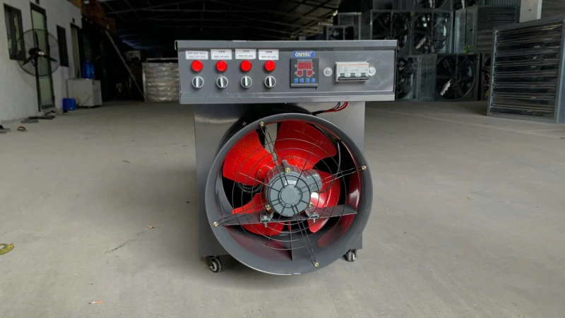 Máy sưởi công nghiệp 30KW dùng điện, diện tích sưởi 300m2 - Hình ảnh 2 OMYSU