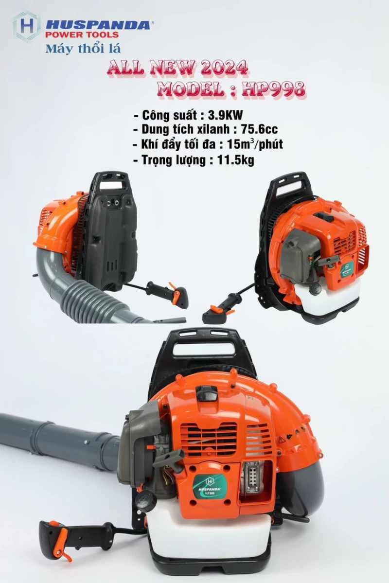 Máy Thổi Lá 2 Thì 3.9Kw Huspanda HP998 - Hình ảnh 2 HUSPANDA