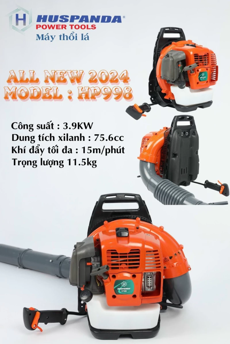 Máy Thổi Lá 2 Thì 3.9Kw Huspanda HP998 - Hình ảnh 1 HUSPANDA