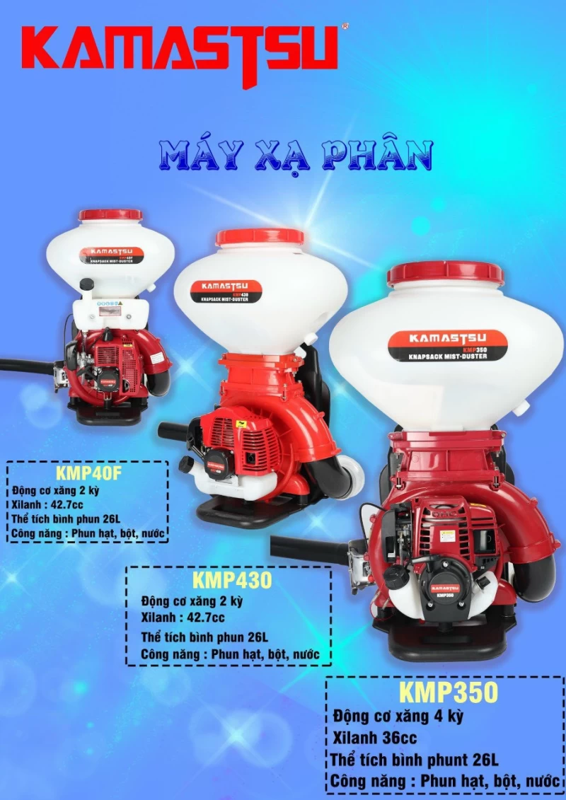 Máy Xạ Phân 2 Thì 26L Kamastsu KMP430 - Hình ảnh 1 KAMASTSU