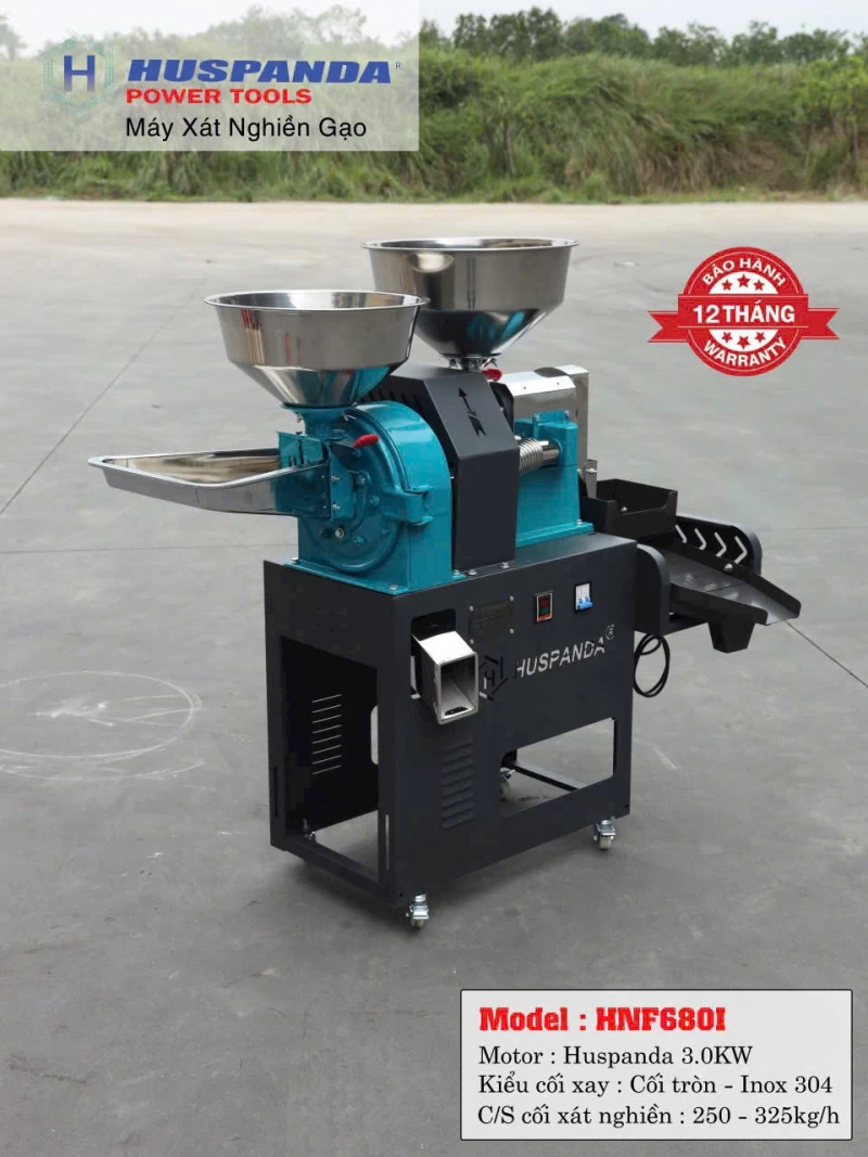 Máy Xát Nghiền Gạo Huspanda HNF-680I - Hình ảnh 3 HUSPANDA