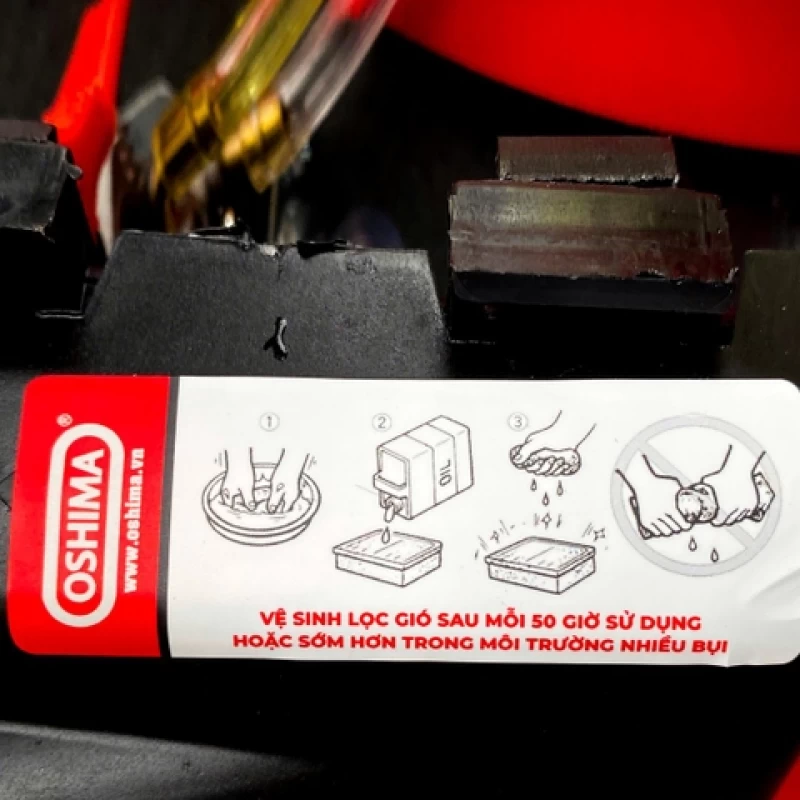 Máy xới đất OSHIMA XDX-23 4.0HP Đỏ - Hình ảnh 9 OSHIMA