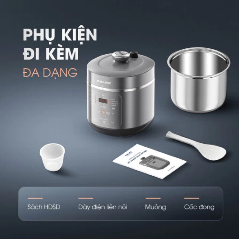 Nồi áp suất đa năng KALITE KPC5001 dung tích 5L - Hình ảnh 16 KALITE