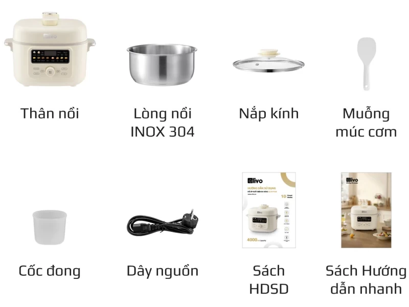 Nồi áp suất điện đa năng Olivo PC40 - Hình ảnh 10 OLIVO