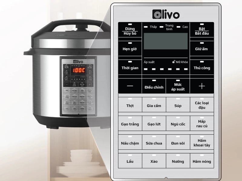 Nồi áp suất điện Olivo PC60 - 6 lít - Hình ảnh 3 OLIVO