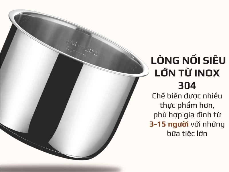 Nồi áp suất điện Olivo PC60 - 6 lít - Hình ảnh 4 OLIVO