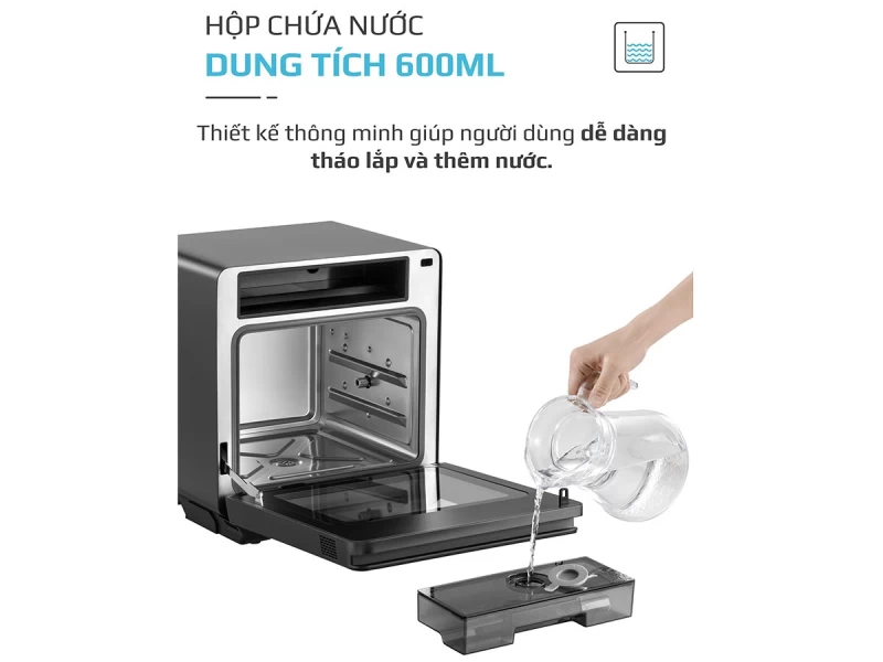 Nồi Chiên Hấp Đa Năng OLIVO SF1600 - Phiên bản Đặc Biệt cao cấp nhất, Màn hình OLED hiện đại, 70 chế độ cài sẵn, Dung tích 16L, Vệ sinh dễ dàng - Hình ảnh 7 OLIVO