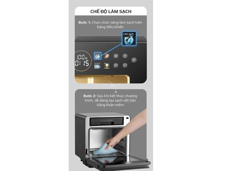 Nồi Chiên Hấp Đa Năng OLIVO SF1600 - Phiên bản Đặc Biệt cao cấp nhất, Màn hình OLED hiện đại, 70 chế độ cài sẵn, Dung tích 16L, Vệ sinh dễ dàng - Hình ảnh 14 OLIVO