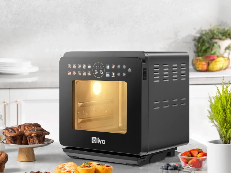 Nồi Chiên Hấp Đa Năng OLIVO SF1600 - Phiên bản Đặc Biệt cao cấp nhất, Màn hình OLED hiện đại, 70 chế độ cài sẵn, Dung tích 16L, Vệ sinh dễ dàng - Hình ảnh 11 OLIVO