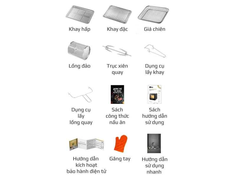 Nồi Chiên Hấp Đa Năng OLIVO SF1600 - Phiên bản Đặc Biệt cao cấp nhất, Màn hình OLED hiện đại, 70 chế độ cài sẵn, Dung tích 16L, Vệ sinh dễ dàng - Hình ảnh 6 OLIVO