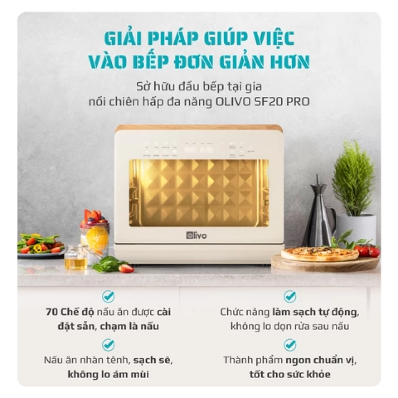 Nồi Chiên Hấp Đa Năng OLIVO SF20 PRO - Hình ảnh 10 OLIVO
