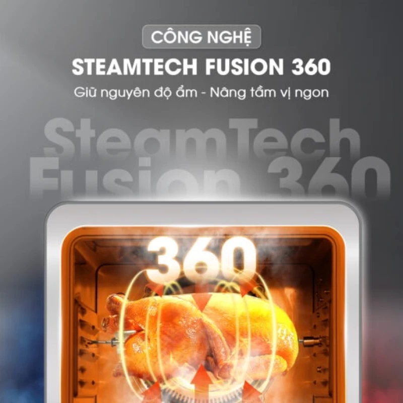 Nồi chiên hơi nước KALITE STEAM FUSION PRO, 4in1 chiên, hấp, nướng, rã đông, 20 lít - Hình ảnh 4 KALITE