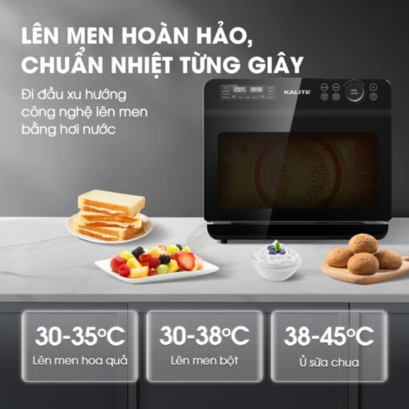 Nồi chiên hơi nước KALITE STEAM FUSION PRO, 4in1 chiên, hấp, nướng, rã đông, 20 lít - Hình ảnh 8 KALITE