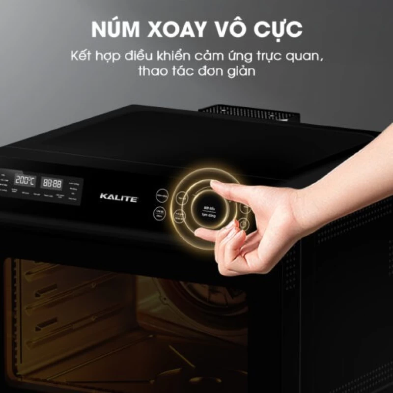 Nồi chiên hơi nước KALITE STEAM FUSION PRO, 4in1 chiên, hấp, nướng, rã đông, 20 lít - Hình ảnh 6 KALITE