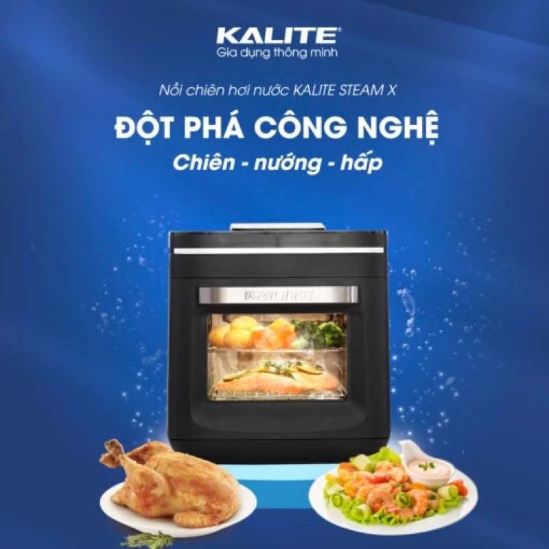 Nồi chiên hơi nước KALITE STEAM X 15 lít đa năng hấp nướng chiên - Hình ảnh 3 KALITE