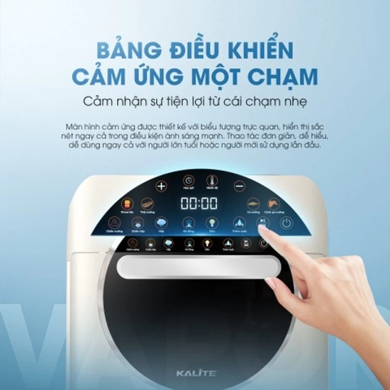 Nồi chiên hơi nước Kalite Vapor 4in1, 8 chế độ nấu tự động - Hình ảnh 3 KALITE