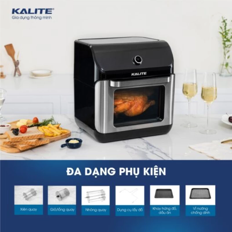 Nồi chiên không dầu KALITE KL-1200 12L giảm 95% chất béo - Hình ảnh 3 KALITE