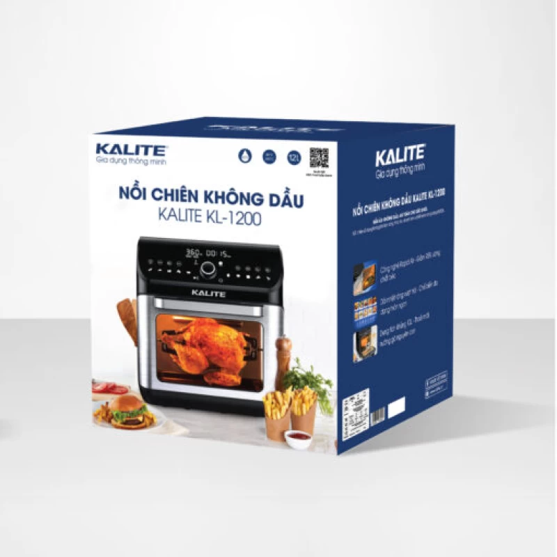 Nồi chiên không dầu KALITE KL-1200 12L giảm 95% chất béo - Hình ảnh 9 KALITE