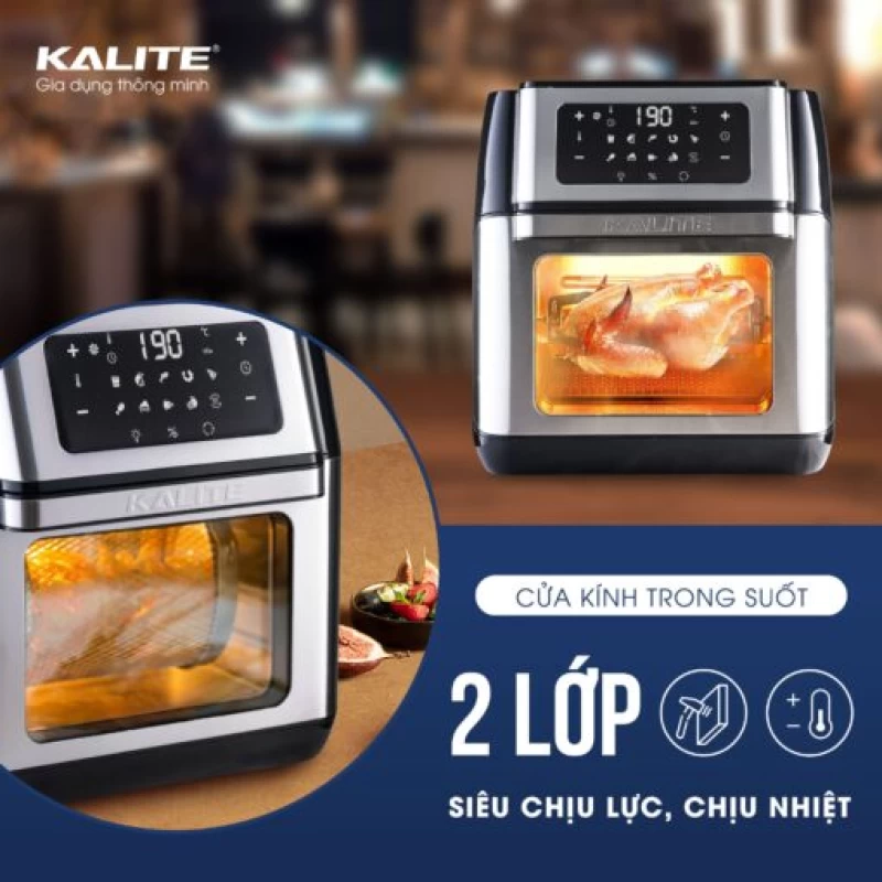 Nồi chiên không dầu KALITE Q10 10 lít, trục xiên quay, nhiều phụ kiện - Hình ảnh 6 KALITE