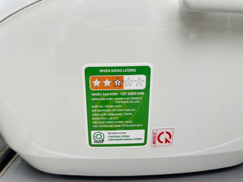 Nồi cơm điện tử Sharp 1.8 lít KS-COM192EV-GY - Hình ảnh 9 SHARP