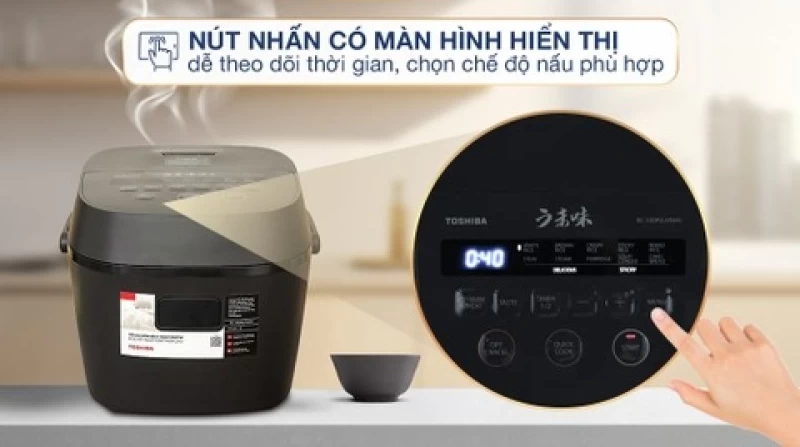Nồi Cơm Điện Tử Toshiba RC-18DR5UVN(H) - Hình ảnh 2 TOSHIBA